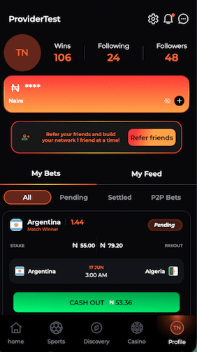 Turnkey Profile & Wallet App